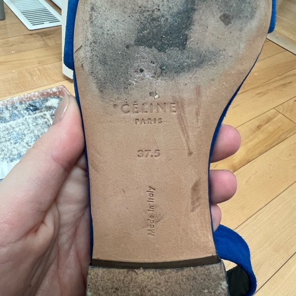 Celine Blue Ankle Strap Sandals - Picture 4 of 5